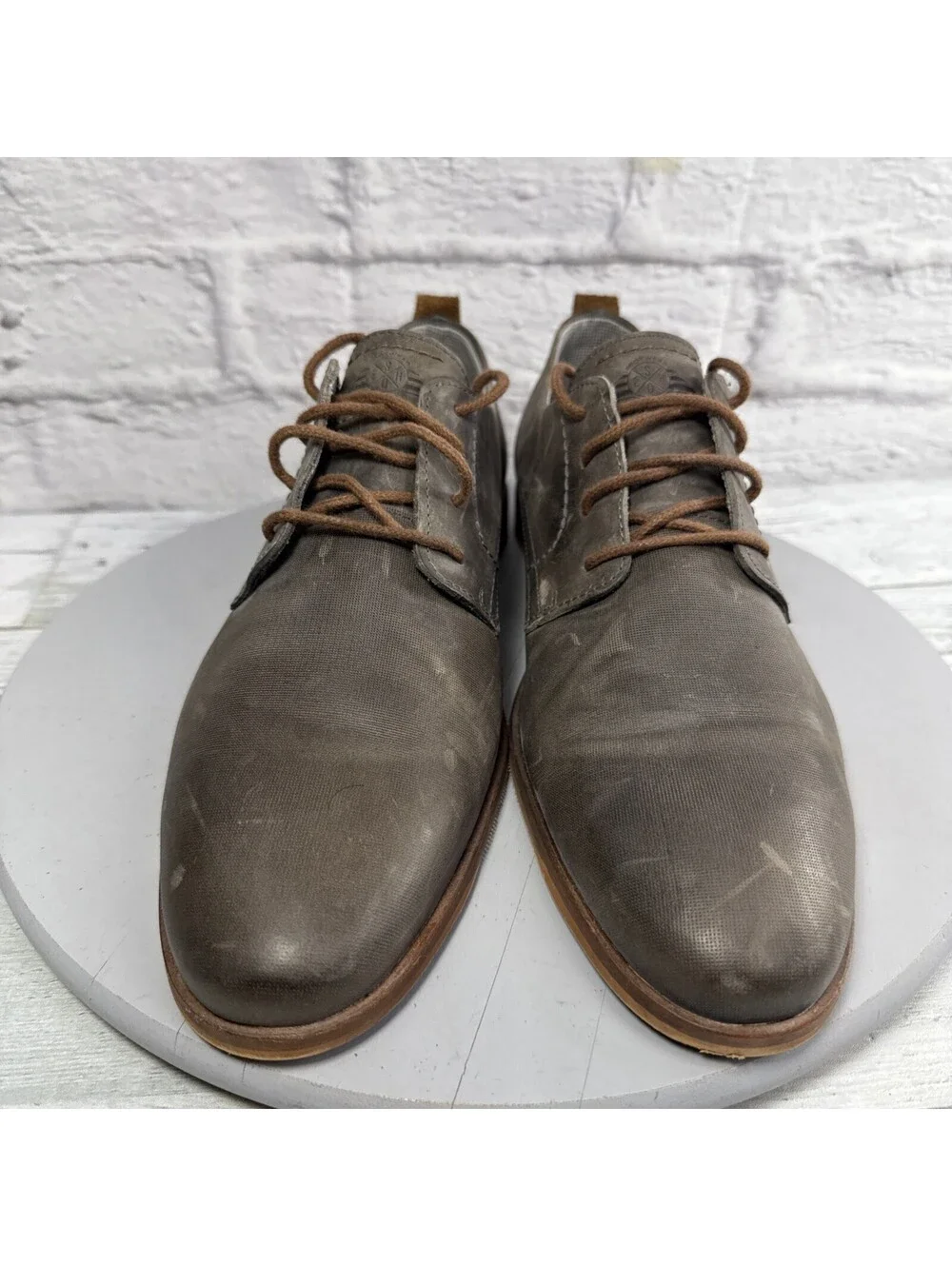 Bull Boxer Dress Casual Oxford Leather Shoes Men’s Sz 10 Brown Handmade Portugal
